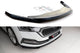 Spoiler Maxton Design versiunea 2 pentru bara fata standard a Skoda Octavia (dupa 2019), lac negru