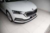 Spoiler Maxton Design versiunea 2 pentru bara fata standard a Skoda Octavia (dupa 2019), negru mat