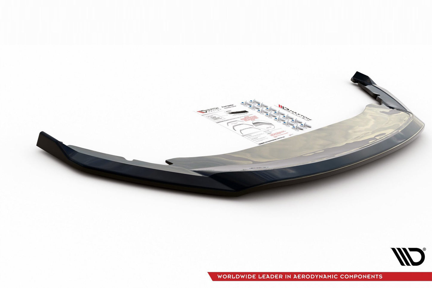 Spoiler Maxton Design versiunea 2 pentru bara fata standard a Skoda Octavia (dupa 2019), culoare carbon