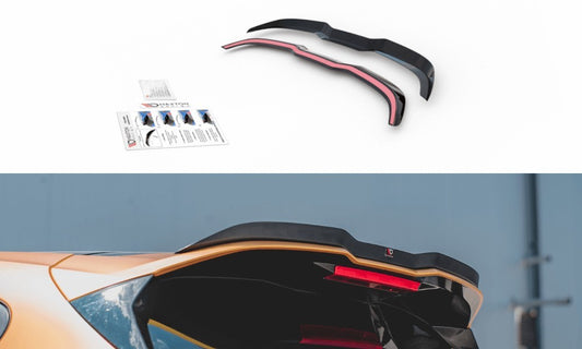 Spoiler Maxton Design versiunea 2 tip ST pentru portbagajul Ford Focus hatchback (dupa 2019), negru mat