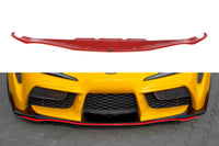 Maxton Design spoiler bară față versiunea 3 pentru Toyota Supra (2019-), negru lucios