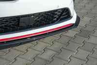 Spoiler Maxton Design versiunea 3 pentru bara fata GT a Kia Pro Ceed (2018-), negru mat