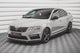 Splitter frontal Maxton Design versiunea 3 pentru bara față RS Skoda Octavia (2016‑2019), negru mat