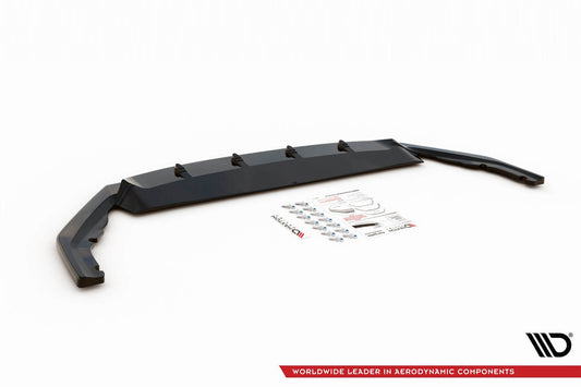 Maxton Design spoiler versiunea 3 pentru bara față RS a Skoda Octavia (după 2020), culoare carbon