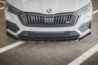 Maxton Design spoiler versiunea 3 pentru bara fata RS a Skoda Octavia (dupa 2020), culoare carbon