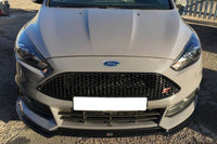 Splitter Maxton Design versiunea 3 pentru bara fata ST a Ford Focus (2015-2018), negru lucios
