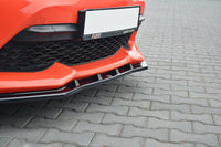 Spoiler Maxton Design versiunea 3 pentru bara fata standard Toyota GT86 (dupa 2017), lac negru