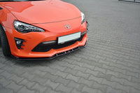 Spoiler Maxton Design V3 for Toyota GT86 (2017+) standard front bumper, carbon look