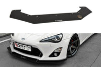 Spoiler Maxton Design versiunea 3 tip Racing pentru bara fata standard Toyota GT86 (2012-2016), negru mat