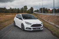 Spoiler Maxton Design versiunea 4 pentru bara fata ST a Ford Focus (2015-2018), negru mat