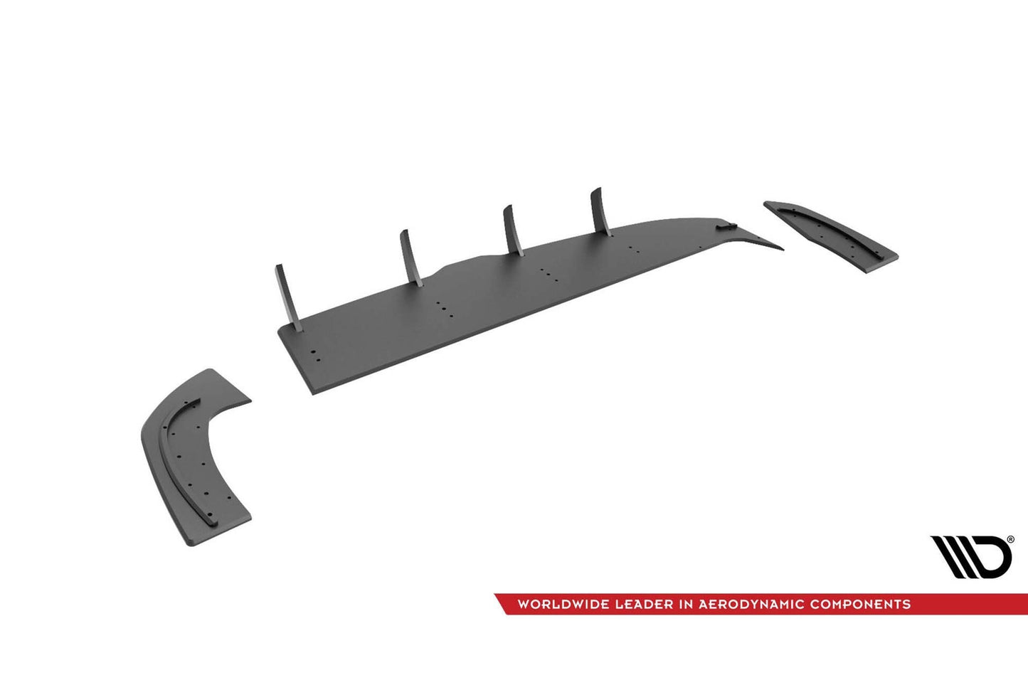 Splitter Maxton Design Street Pro pentru bara fata a Hyundai i30 Fastback N-Line (2020-), negru mat