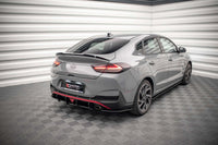 Splitter Maxton Design Street Pro pentru bara fata a Hyundai i30 Fastback N-Line (2020-), negru mat