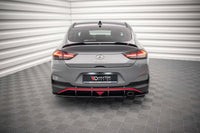 Splitter Maxton Design Street Pro pentru bara fata a Hyundai i30 Fastback N-Line (2020-), negru mat