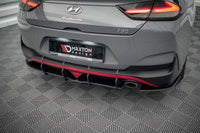 Splitter Maxton Design Street Pro pentru bara fata a Hyundai i30 Fastback N-Line (2020-), negru mat