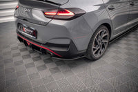 Splitter Maxton Design Street Pro pentru bara fata a Hyundai i30 Fastback N-Line (2020-), negru mat