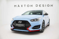 Splitter Maxton Design Street Pro pentru bara fata a Hyundai Veloster N (2018-2022), negru mat