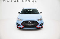 Splitter Maxton Design Street Pro pentru bara fata a Hyundai Veloster N (2018-2022), negru mat