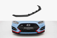 Splitter Maxton Design Street Pro pentru bara fata a Hyundai Veloster N (2018-2022), negru mat