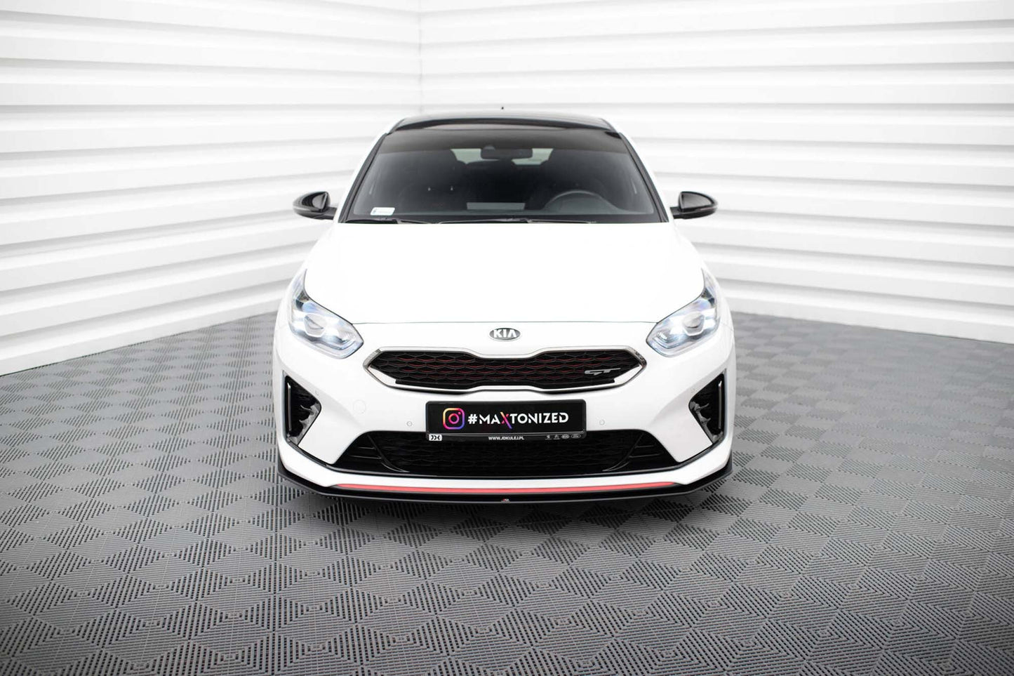 Spoiler bara fata Maxton Design Street Pro pentru Kia Ceed GT, Proceed GT (2018-2022), negru mat