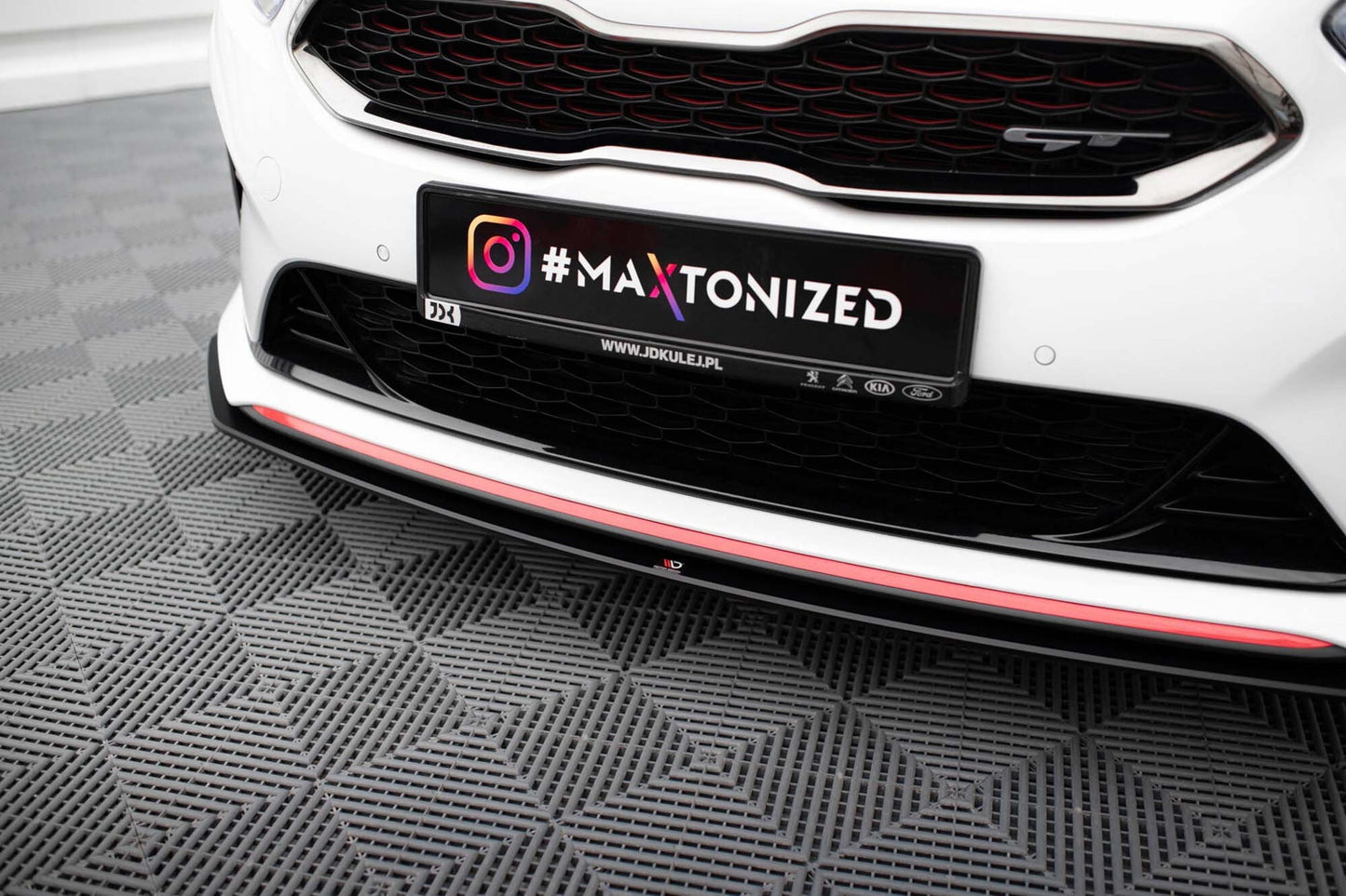 Spoiler bara fata Maxton Design Street Pro pentru Kia Ceed GT, Proceed GT (2018-2022), negru mat