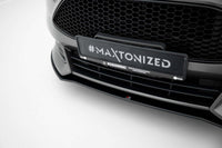 Splitter Maxton Design tip Street Pro, pentru bara fata ST a Ford Focus (2015-2018), negru mat