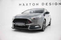 Splitter Maxton Design tip Street Pro, pentru bara fata ST a Ford Focus (2015-2018), negru mat