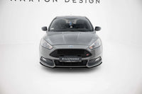 Splitter Maxton Design tip Street Pro, pentru bara fata ST a Ford Focus (2015-2018), negru mat
