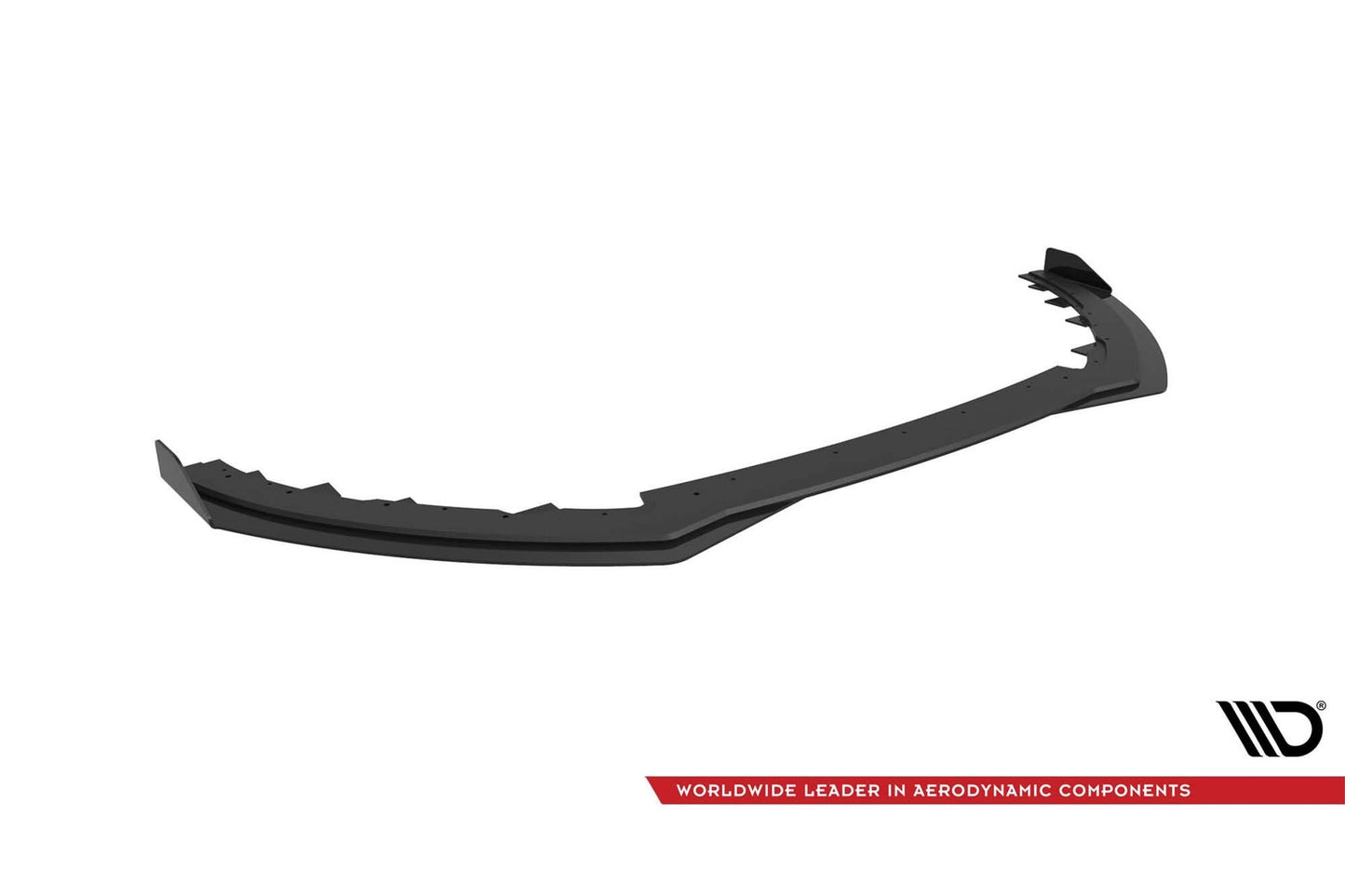 Spoiler Maxton Design tip Street Pro, pentru bara fata ST a Ford Focus (2015-2018), negru mat