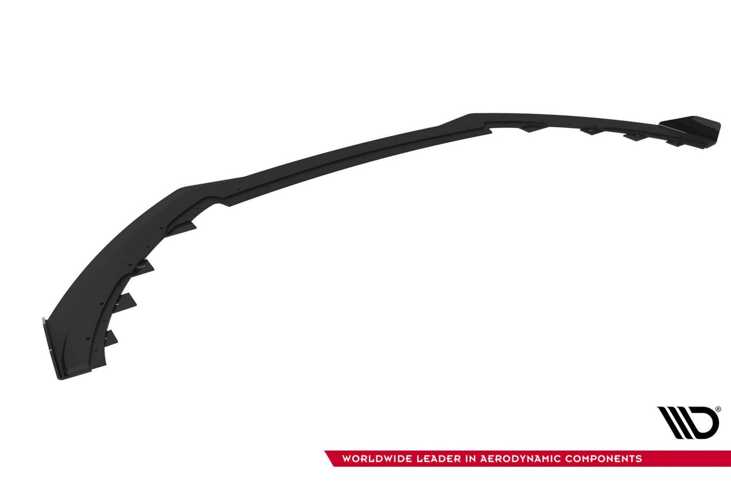 Spoiler Maxton Design tip Street Pro, pentru bara fata ST a Ford Focus (2015-2018), negru mat