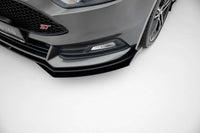 Spoiler Maxton Design tip Street Pro, pentru bara fata ST a Ford Focus (2015-2018), negru mat