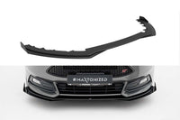 Spoiler Maxton Design tip Street Pro, pentru bara fata ST a Ford Focus (2015-2018), negru mat