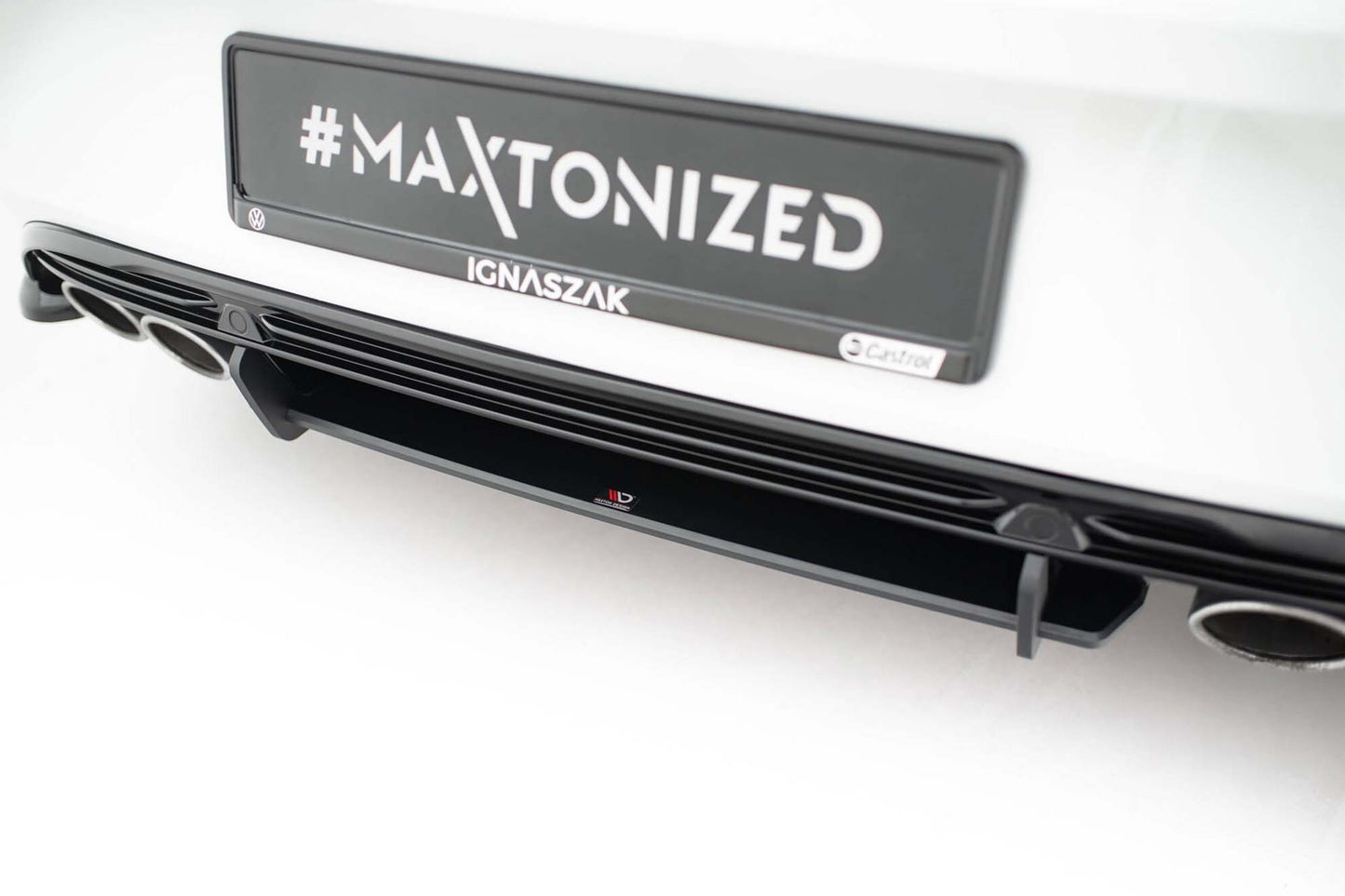 Spoiler bara spate Maxton Design Street Pro pentru Volkswagen T-Roc R (2017-2021), negru mat