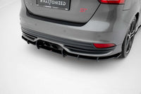 Spoiler Maxton Design tip Street Pro pentru bara spate ST a Ford Focus (2015-2018), negru mat