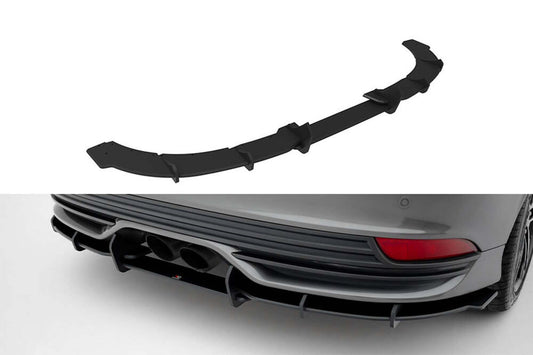 Spoiler Maxton Design tip Street Pro pentru bara spate ST a Ford Focus (2015-2018), negru mat