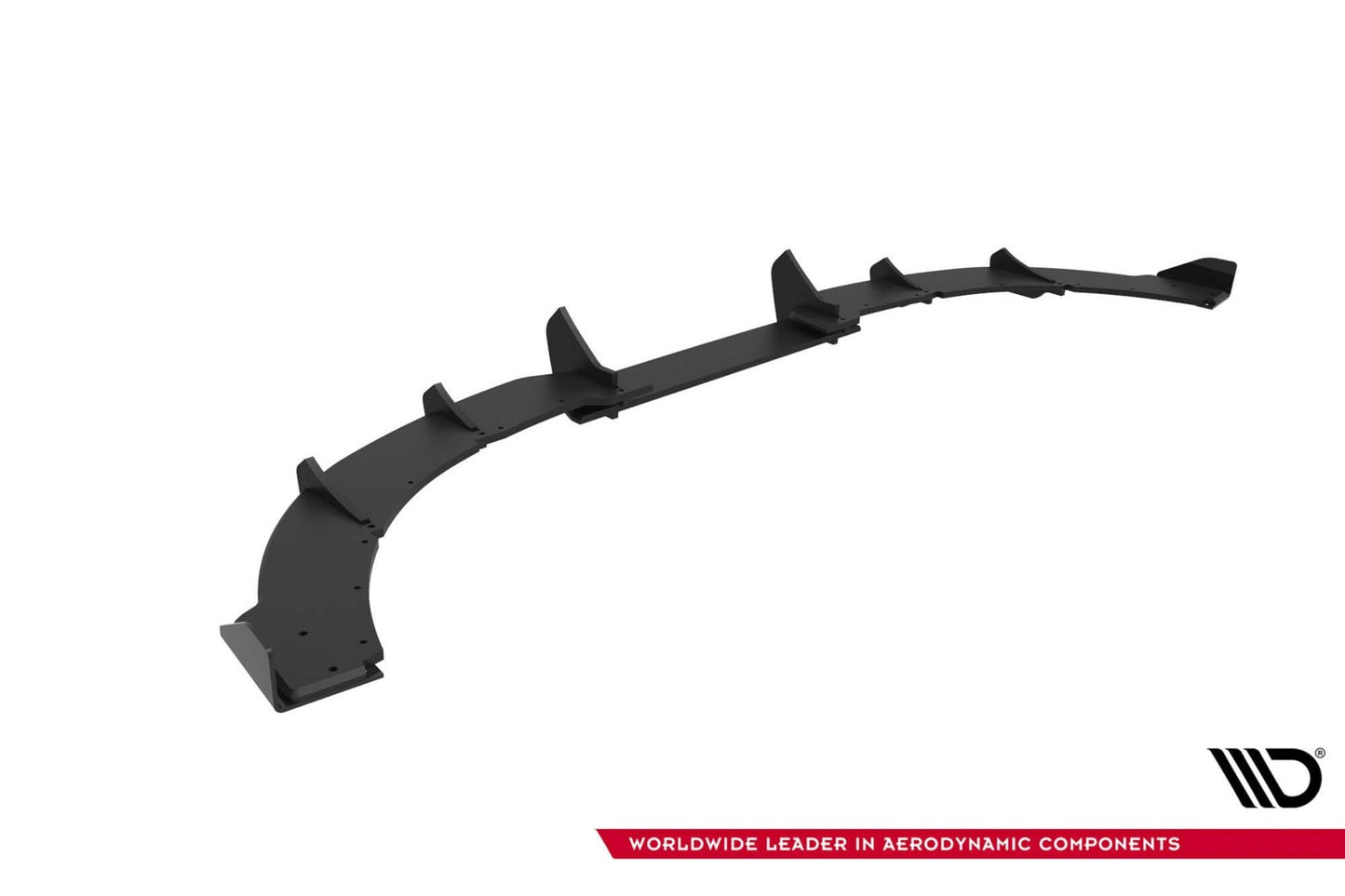 Diffuser Maxton Design tip Street Pro pentru bara spate ST a Ford Focus (2015-2018), negru mat
