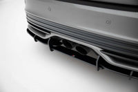 Diffuser Maxton Design tip Street Pro pentru bara spate ST a Ford Focus (2015-2018), negru mat