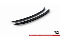 Spoiler Maxton Design versiunea 1 pentru portbagajul Toyota Yaris MK4 (2019+), negru lucios