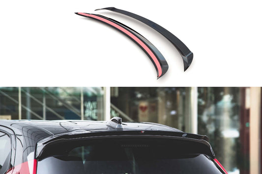 Spoiler Maxton Design versiunea 1 pentru portbagajul Toyota Yaris MK4 (2019+), negru lac