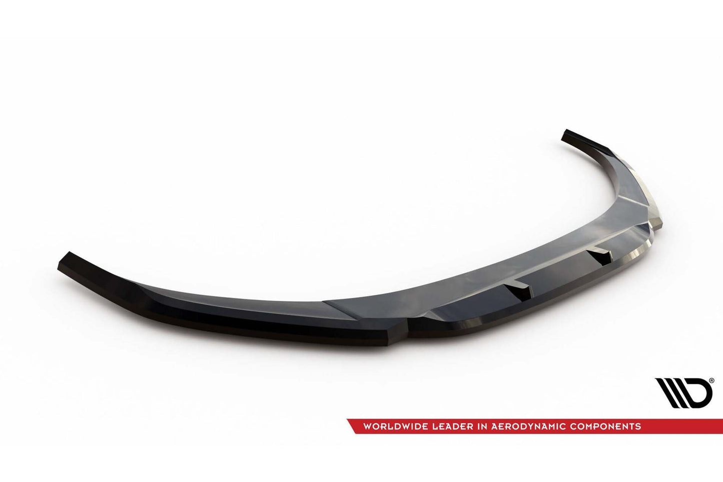 Splitter Maxton Design versiunea 1 pentru bara fata a Hyundai i30 (2020-), negru lac