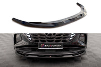 Splitter Maxton Design versiunea 1 pentru bara fata a Hyundai Tucson MK4 (2020-), culoare carbon