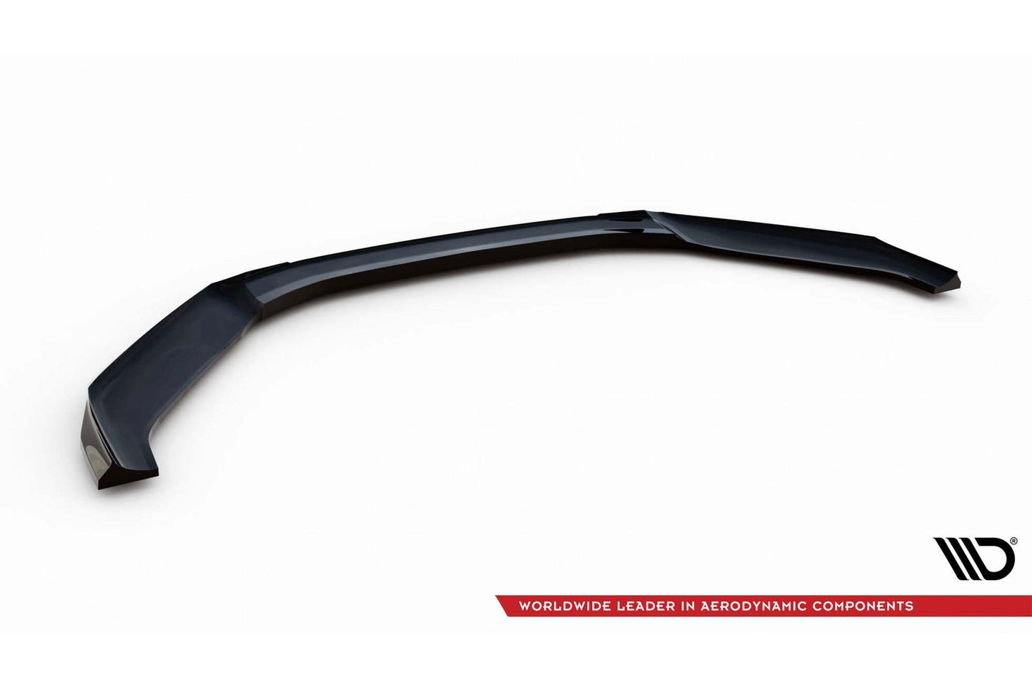 Splitter Maxton Design versiunea 1 pentru bara fata a Hyundai Veloster N (2018-2022), negru lac