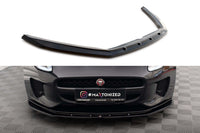 Spoiler Maxton Design versiunea 1 pentru bara fata a Jaguar F-Type Mk1 (2016-2020), lac negru