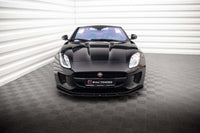 Spoiler Maxton Design versiunea 1 pentru bara fata a Jaguar F-Type Mk1 (2016-2020), culoare carbon
