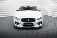 Spoiler Maxton Design versiunea 1 pentru bara fata a Jaguar XE R-Sport X760 (dupa 2015), negru lacuit