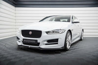 Spoiler Maxton Design versiunea 1 pentru bara fata a Jaguar XE R-Sport X760 (dupa 2015), negru lacuit