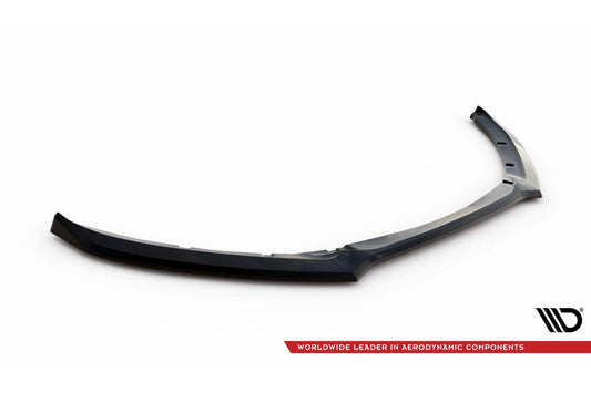Spoiler Maxton Design versiunea 1 pentru bara fata a Jaguar XE X760 (dupa 2019), lac negru