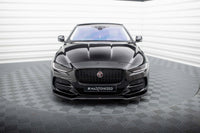 Spoiler Maxton Design versiunea 1 pentru bara fata a Jaguar XE X760 (dupa 2019), lac negru