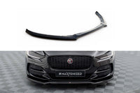 Spoiler Maxton Design versiunea 1 pentru bara fata a Jaguar XE X760 (dupa 2019), lac negru