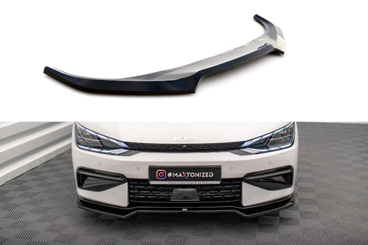 Spoiler fata versiunea 1 Maxton Design pentru Kia EV6 GT-Line MK1 (2021-), culoare carbon