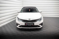 Maxton Design spoiler bară față versiunea 1 pentru Kia Optima Mk4 (2018-2020), negru lucios